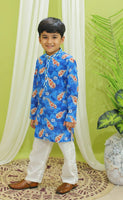 Kurta pajama set blue