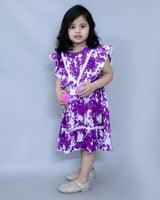 COTTON FROCK TIE AND DYE-S86