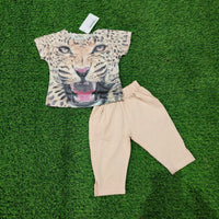 Funky Animal Print Top And Pant Set-164