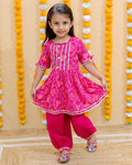 Bandhani kurti And Afgani Pant 🩷-S480