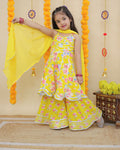 KURTI SHARARA AND PANT SET-S1712