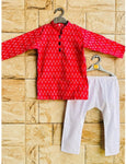 Kurta and pajama set Red