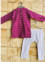 Kurta and pajama set purple-S1404