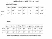 Afgani pant with nyra cut kurti and dupatta-S182
