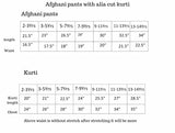 Afgani pant with nyra cut kurti and dupatta-S183