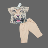 Funky Animal Print Top And Pant Set-164