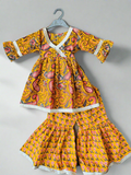 Kurti Sharara set flower pattern-S2005
