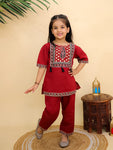 CO-ORD SET WITH YOG WORK