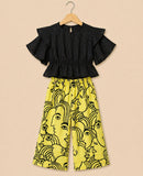 Crop Top And Plazzo Set-S2306