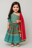 Lehanga choli dupatta set pure cottom-S2072
