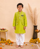 BOY KURTA PAJAMA AND JACKET SET-S1338