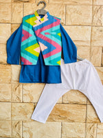 Kurta Pajama And Jacket Set-S2444