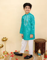 Kurta Pajama Set glace cotton-S2089