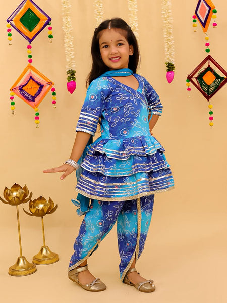 KURTI DHOTI AND DUPATTA SET-S1062