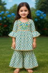 Kurti And Sharara Set embroidery work 🪡🕊️-S803