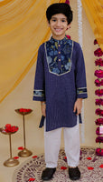 Katha kurta and cotton pajama set-S2297