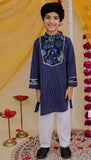 Katha kurta and cotton pajama set-S2297