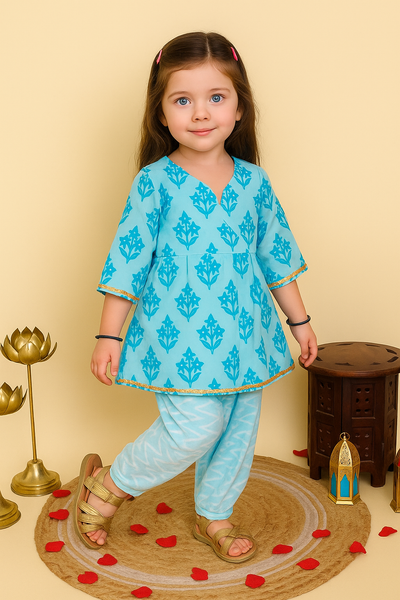 Kurti and patiala set-S2090