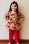 Kurti and pajama set-S358