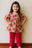 Kurti and pajama set-S358