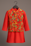 KURTA PAJAMA AND JACKET SET
