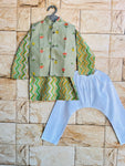 Boy kurta pajama and jacket set-S940