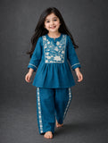 Co-ord set with yog embroidery💙-S1092