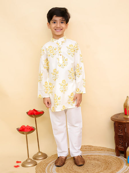 KURTA PAJAMA SET YELLOW