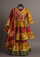 Heavy Cotton Kurti Sharara And Dupatta Set-S11000