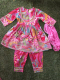 Girl kurti Afgani And Dupatta Set-S450