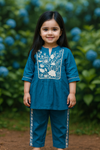 Co-ord set with yog embroidery-S1092