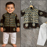 Kurta Pajama and Jacket set-S293