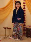 COTTON CO-ORD SET WITH VELVET JACKET-S742
