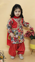 PATIALA SALWAR AND ATTACHED JACKET SET