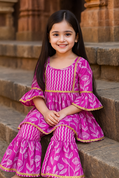 Kurti Sharara Set-S2429