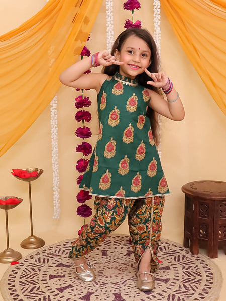 Peplum Dhoti Set-S1187