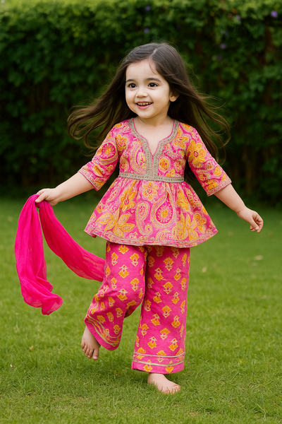 KURTI PANT AND DUPATTA SET-S209