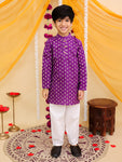 KURTA PAJAMA SET PURPLE-S954