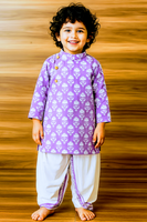 Boy dhoti kurta set purple-S1903