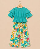 Crop Top And Plazzo Set-S2306