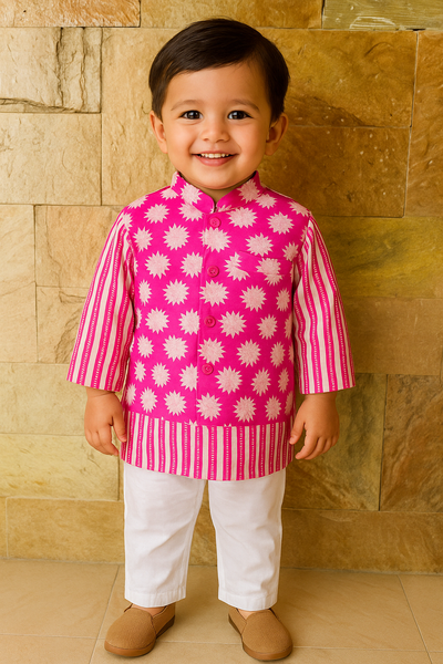 Pink jacket set-S309