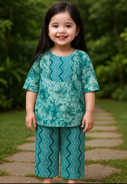 KURTI AND PAJAMA SET-S1183