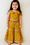INDOWESTERN CROP TOP WITH SHARARA-S1410
