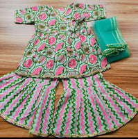 Angarakha sharara and dupatta set-S1590