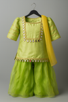KURTI SHARARA AND DUPATTA SET NEON