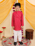 KURTA PAJAMA SET RED-S955