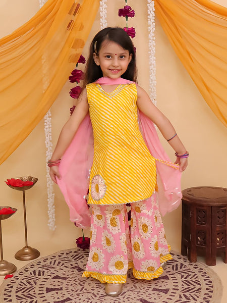 KURTI SHARARA WITH DUPATTA SET