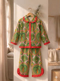 GIRL FRILL NIGHT SUIT💚-S1342