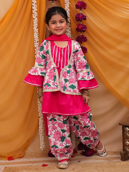 Jacket style top with afgani-S1257