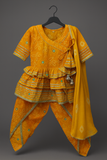KURTI DHOTI AND DUPATTA SET-S1061
